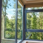 Остекление балкона и замена пластиковой двери на алюминиевую