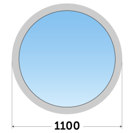 Круглое остекление из алюминия