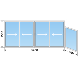 Окно Алютех из алюминиевого профиля недорого